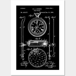 Stop Watch Patent 1889 Posters and Art